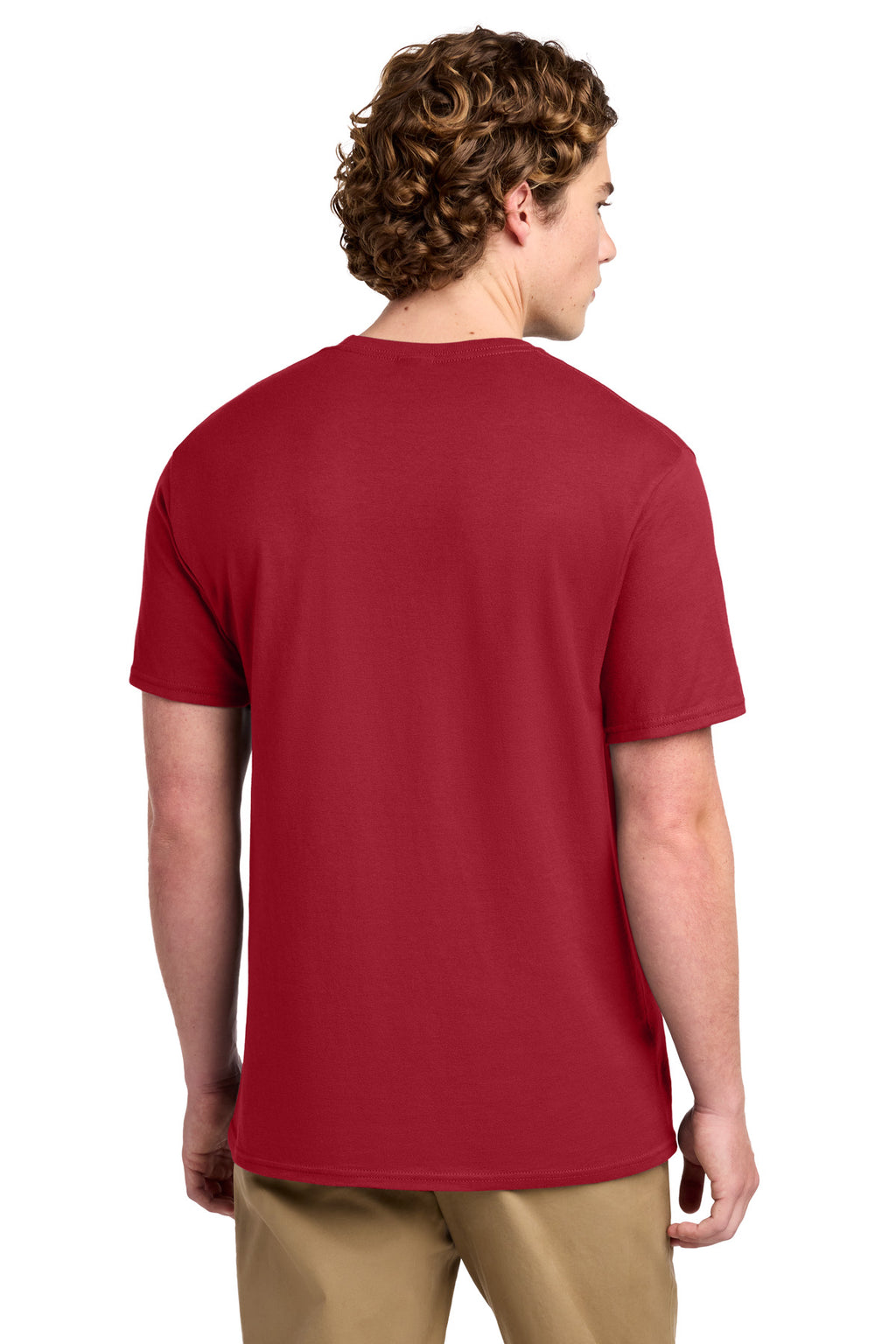 Port & Co Ring Spun Cotton Tee. PC150 - Red - back