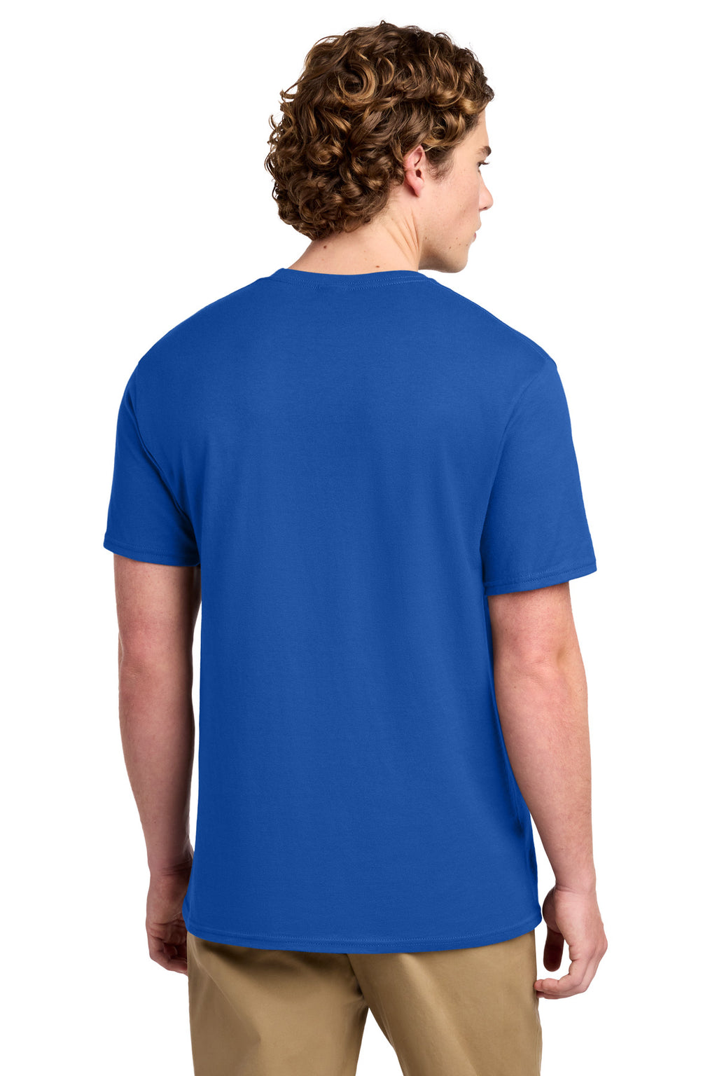 Port & Co Ring Spun Cotton Tee. PC150 - Royal - back