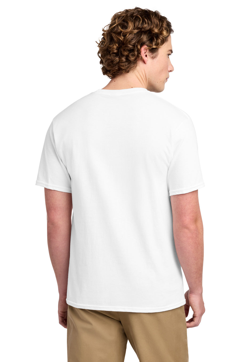 Port & Co Ring Spun Cotton Tee. PC150 - White - back