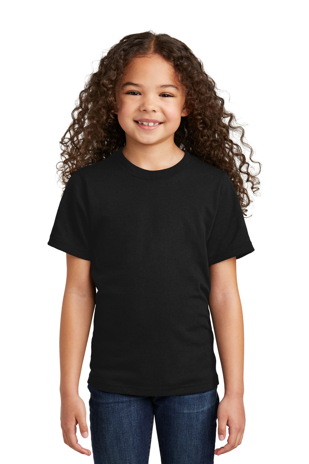 Port & Co Youth Tri-Blend Tee PC330Y - Black - front