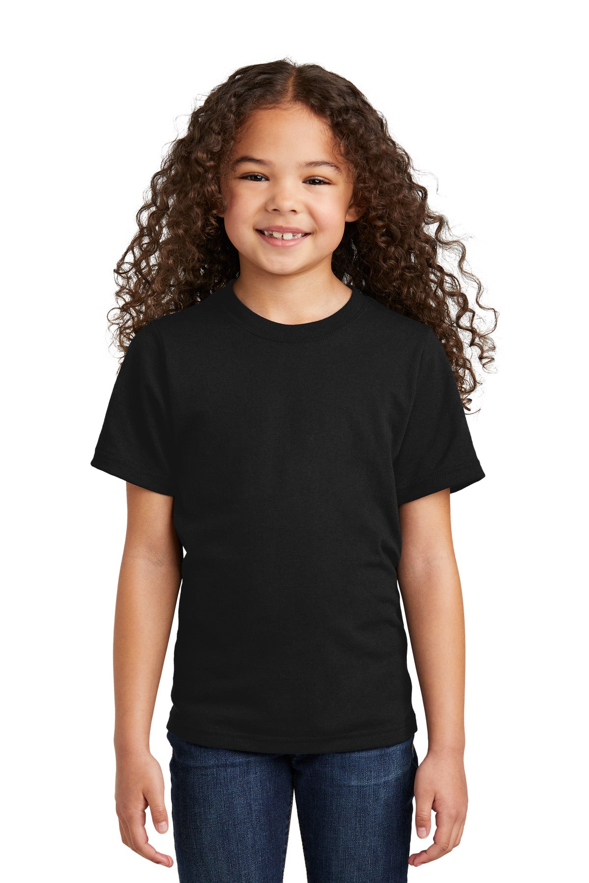 Port & Co Youth Tri-Blend Tee PC330Y - Black - front