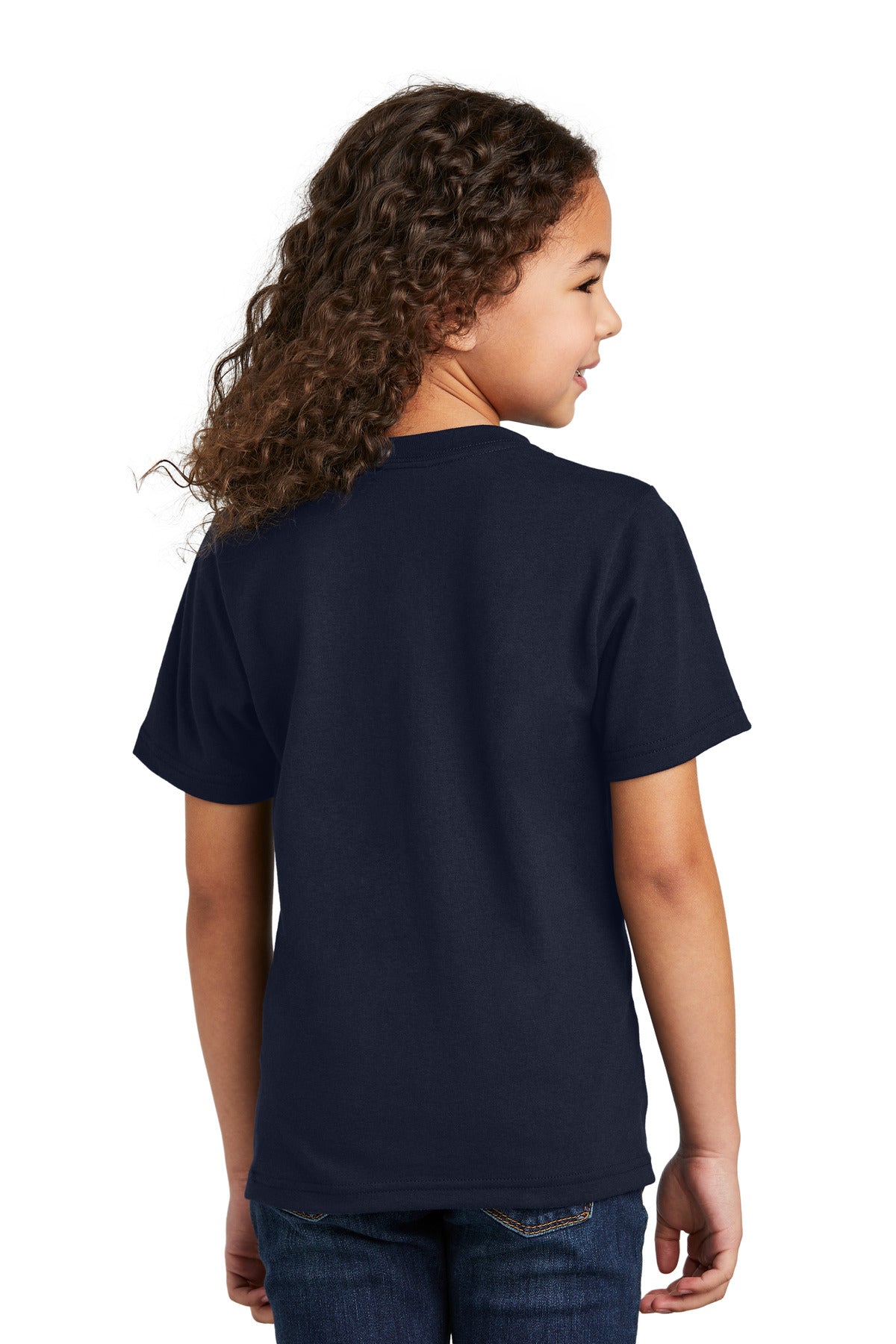 Port & Co Youth Tri-Blend Tee PC330Y - Deep Navy - back