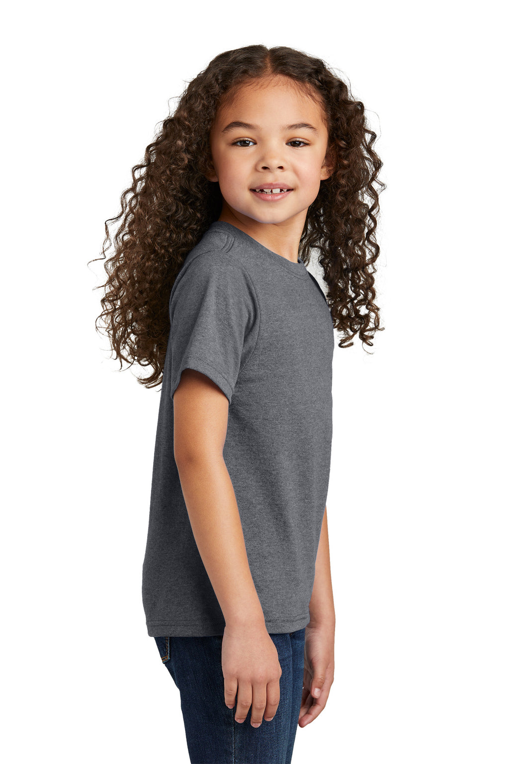 Port & Co Youth Tri-Blend Tee PC330Y - Graphite Heather - side