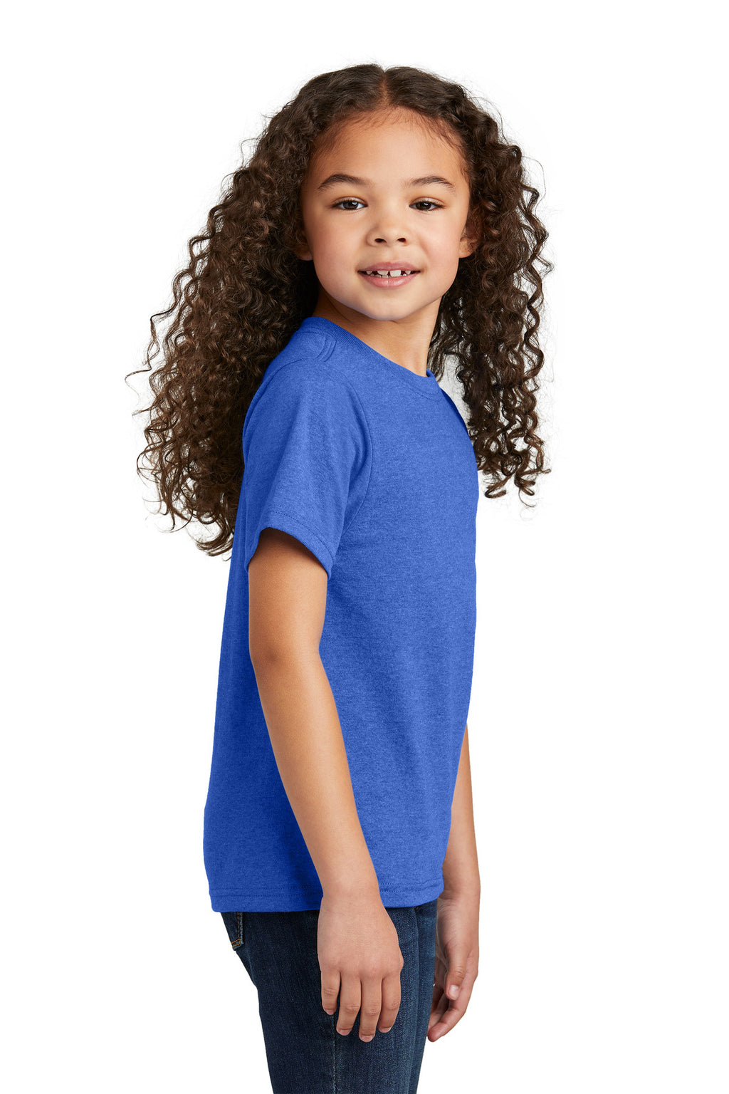 Port & Co Youth Tri-Blend Tee PC330Y - Heather Royal - side