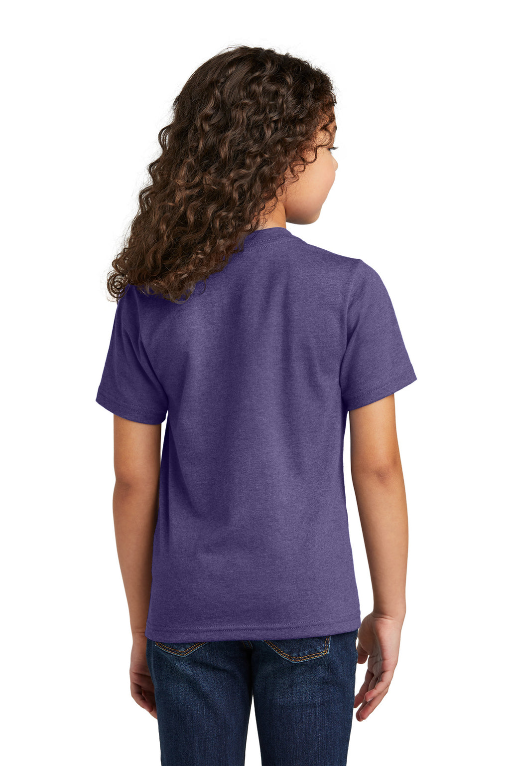 Port & Co Youth Tri-Blend Tee PC330Y - Team Purple Heather - back