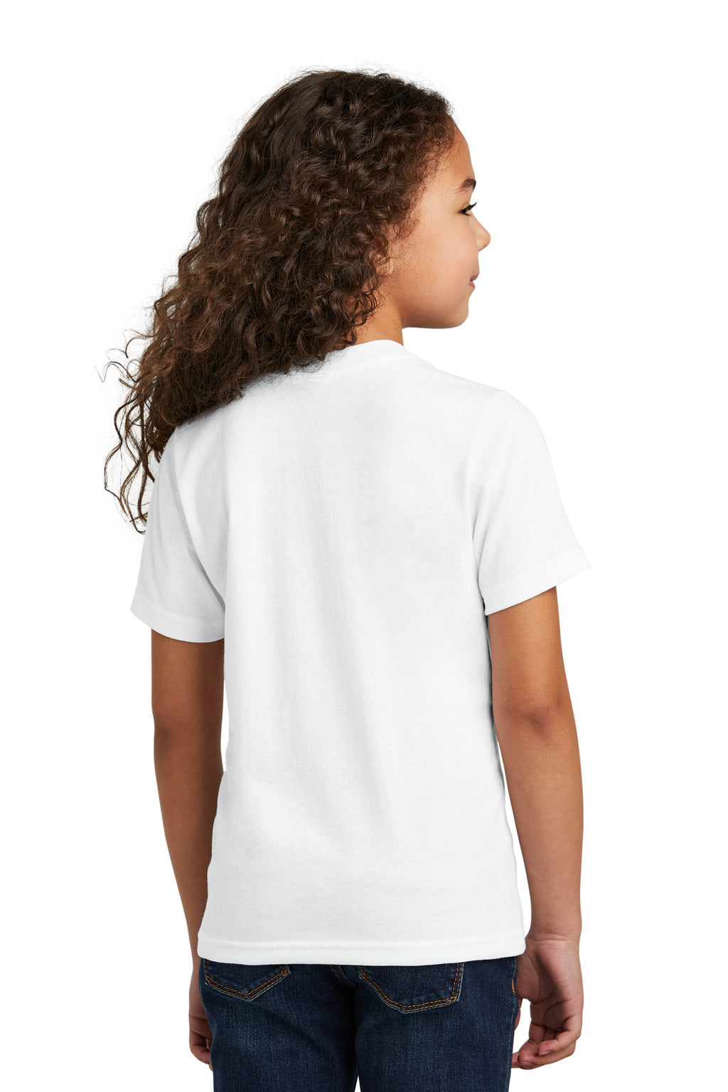 Port & Co Youth Tri-Blend Tee PC330Y - White - back