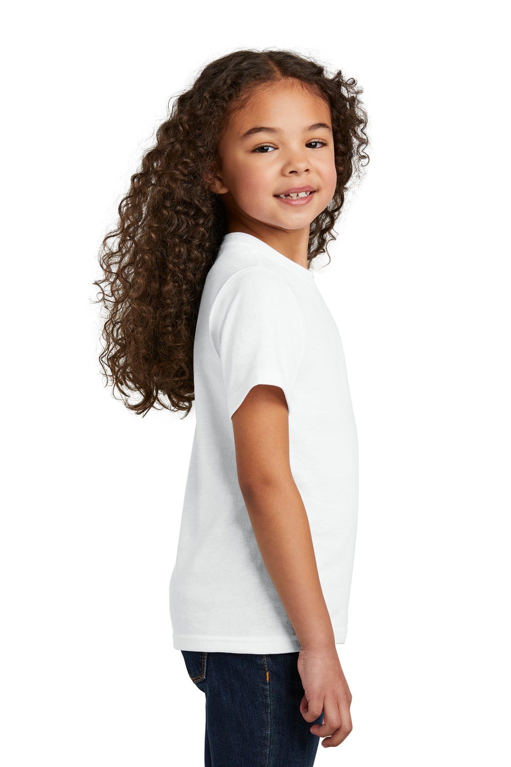 Port & Co Youth Tri-Blend Tee PC330Y - White - side