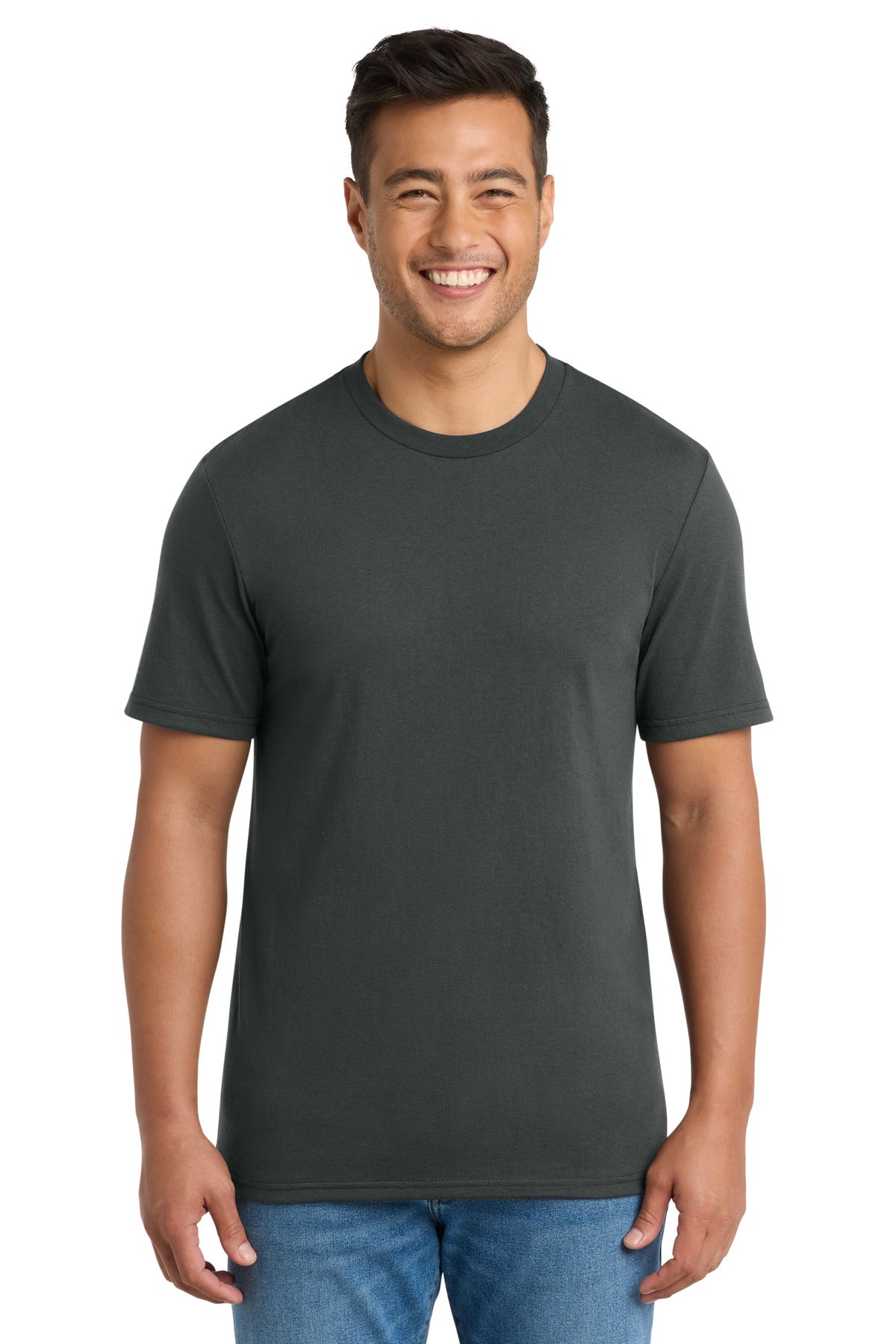 Port & Co Tri-Blend Tee. PC330 - Coal Grey - front
