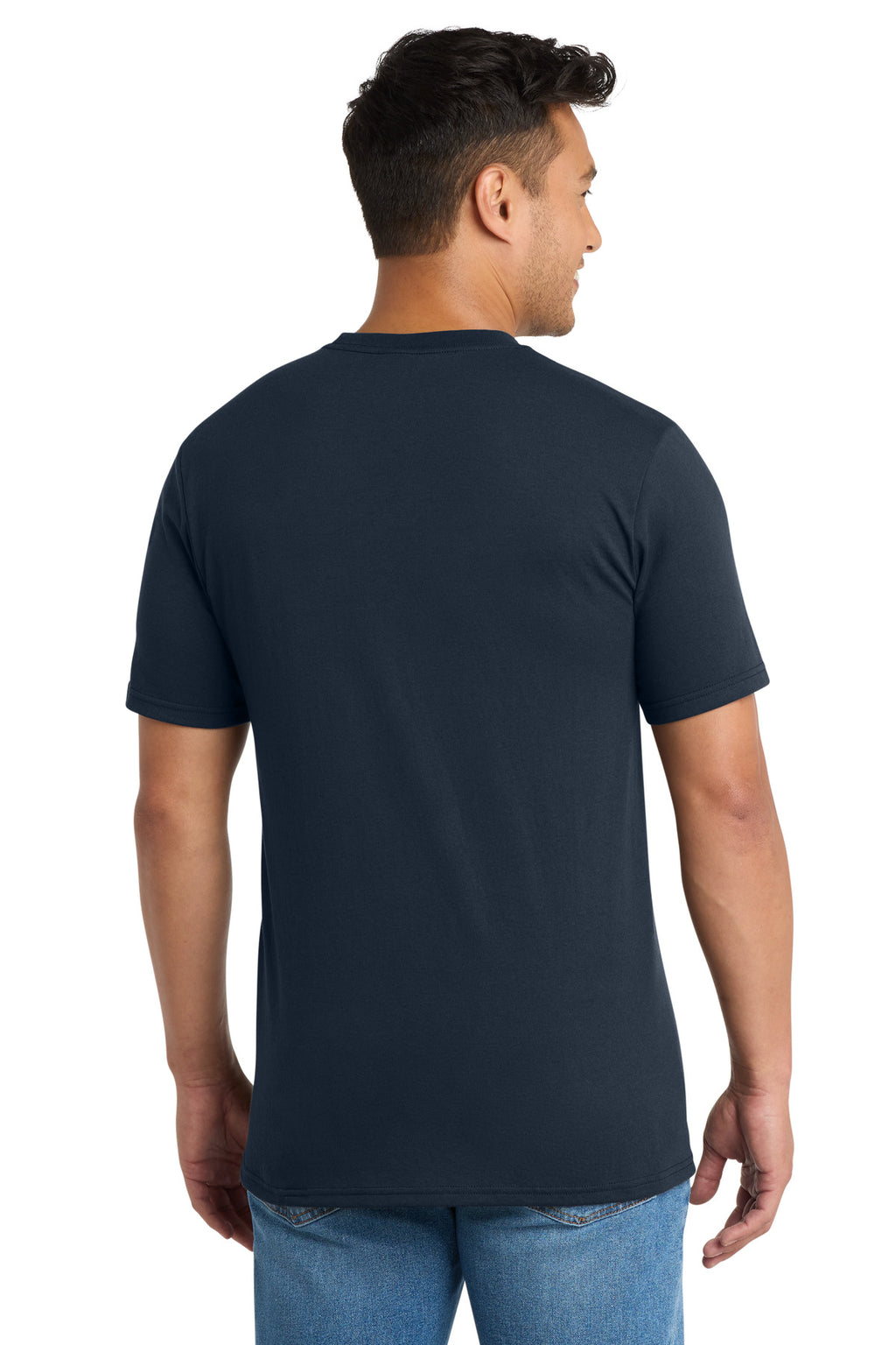 Port & Co Tri-Blend Tee. PC330 - Deep Navy - back