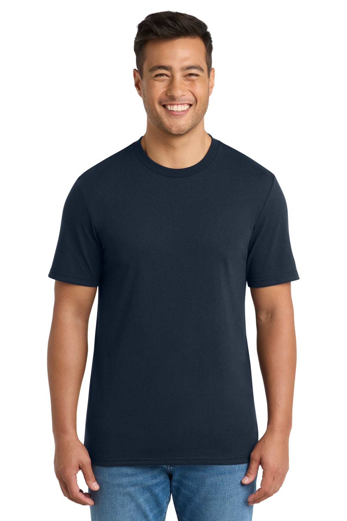 Port & Co Tri-Blend Tee. PC330 - Deep Navy - front