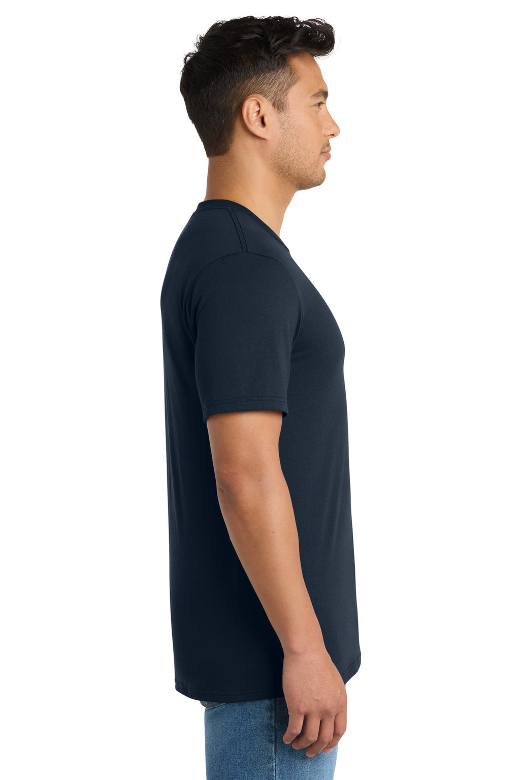 Port & Co Tri-Blend Tee. PC330 - Deep Navy - side