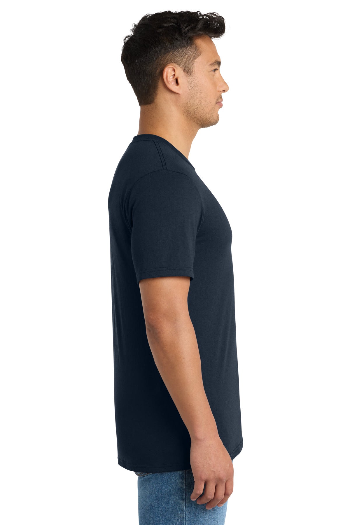 Port & Co Tri-Blend Tee. PC330 - Deep Navy - side
