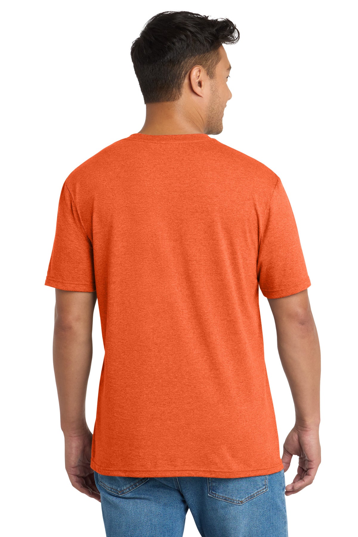 Port & Co Tri-Blend Tee. PC330 - Deep Orange Heather - back