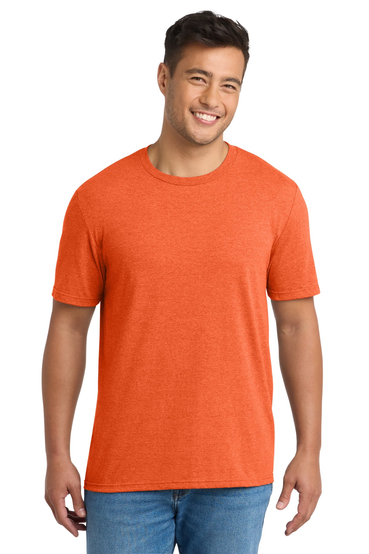 Port & Co Tri-Blend Tee. PC330 - Deep Orange Heather - front