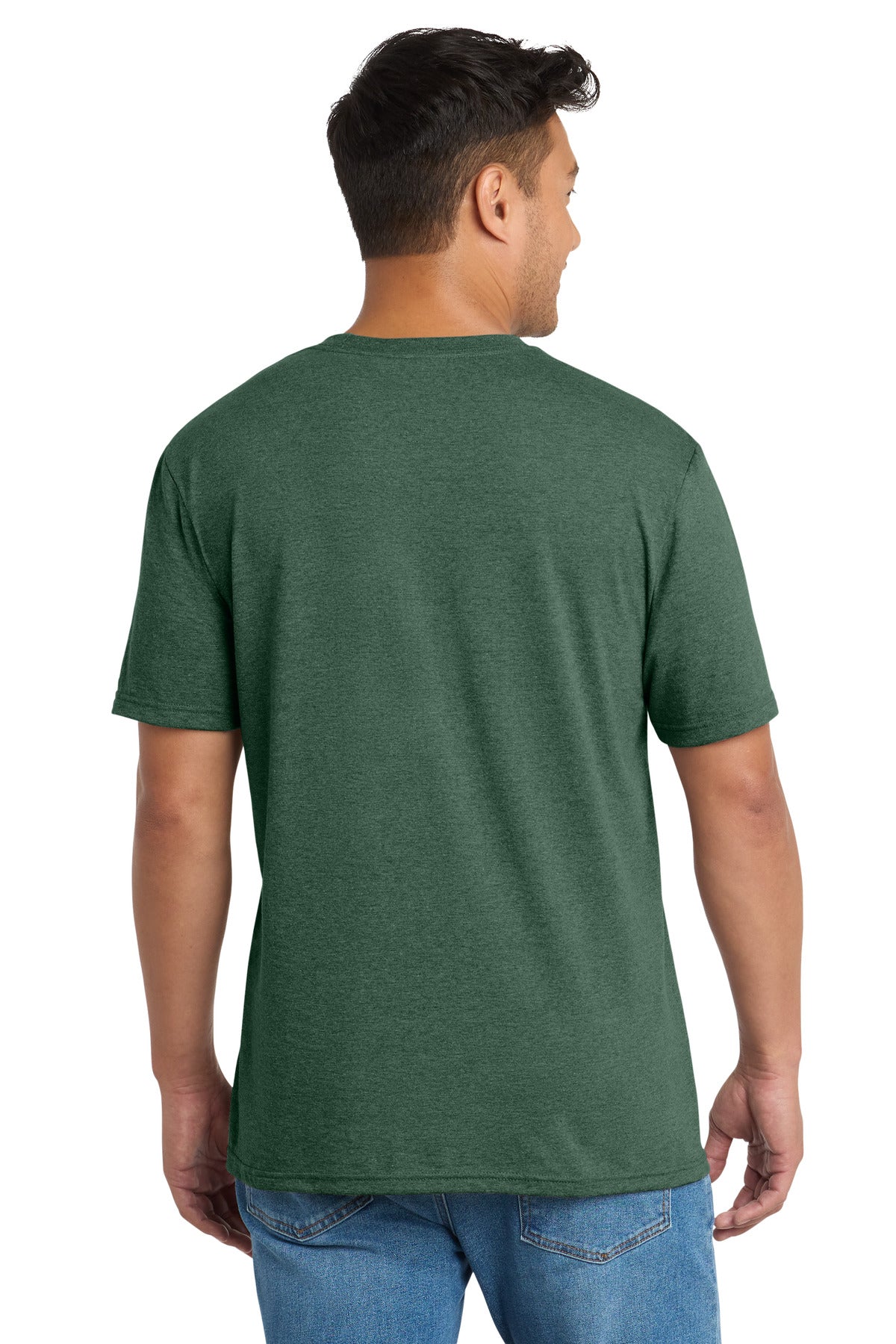 Port & Co Tri-Blend Tee. PC330 - Forest Green Heather - back