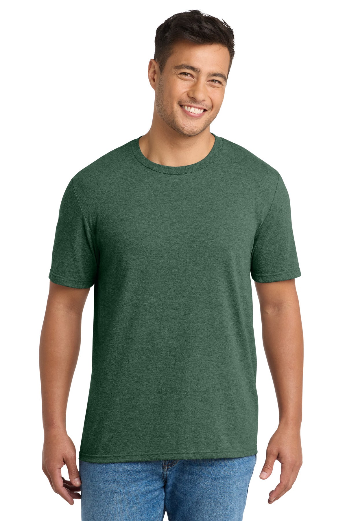 Port & Co Tri-Blend Tee. PC330 - Forest Green Heather - front