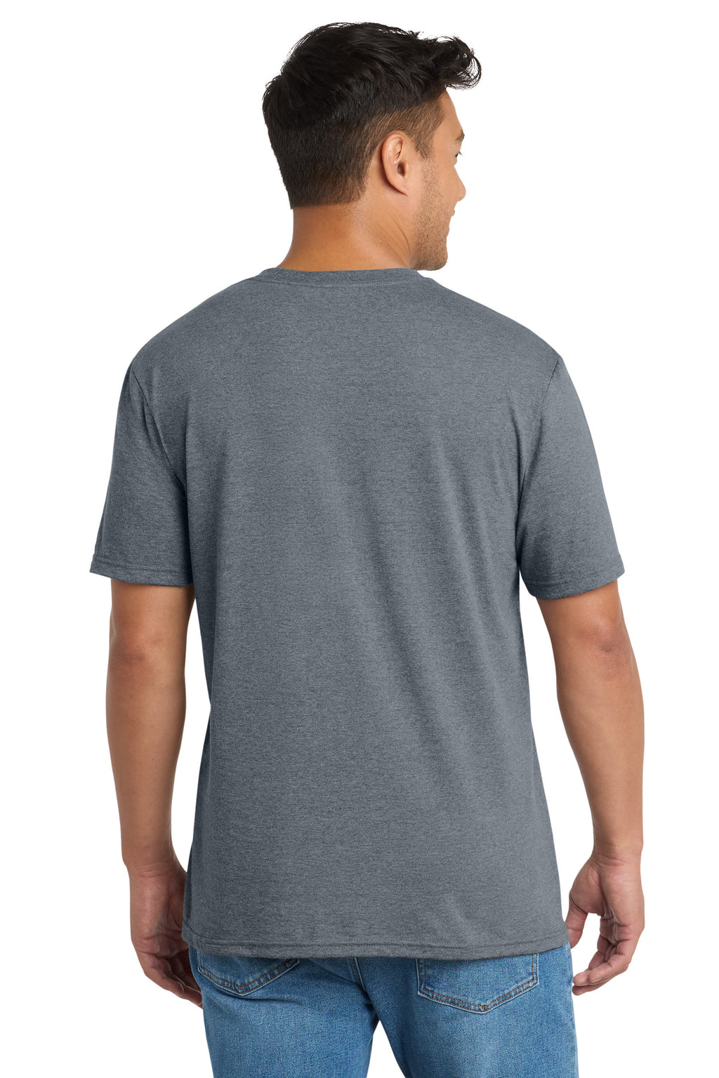 Port & Co Tri-Blend Tee. PC330 - Graphite Heather - back