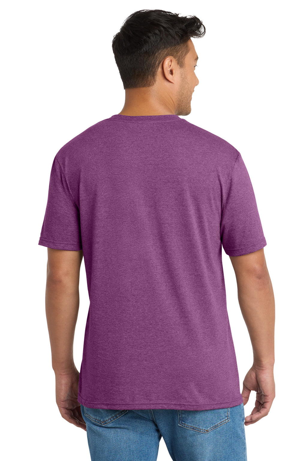 Port & Co Tri-Blend Tee. PC330 - Raspberry Heather - back