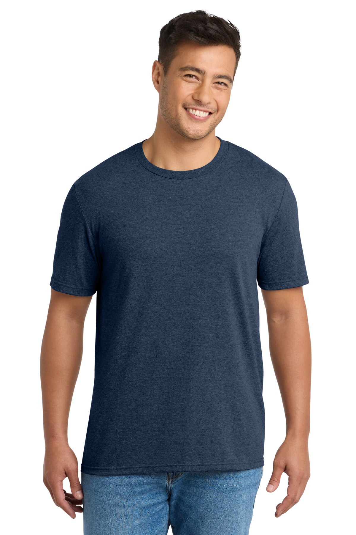 Port & Co Tri-Blend Tee. PC330 - Team Navy Heather - front