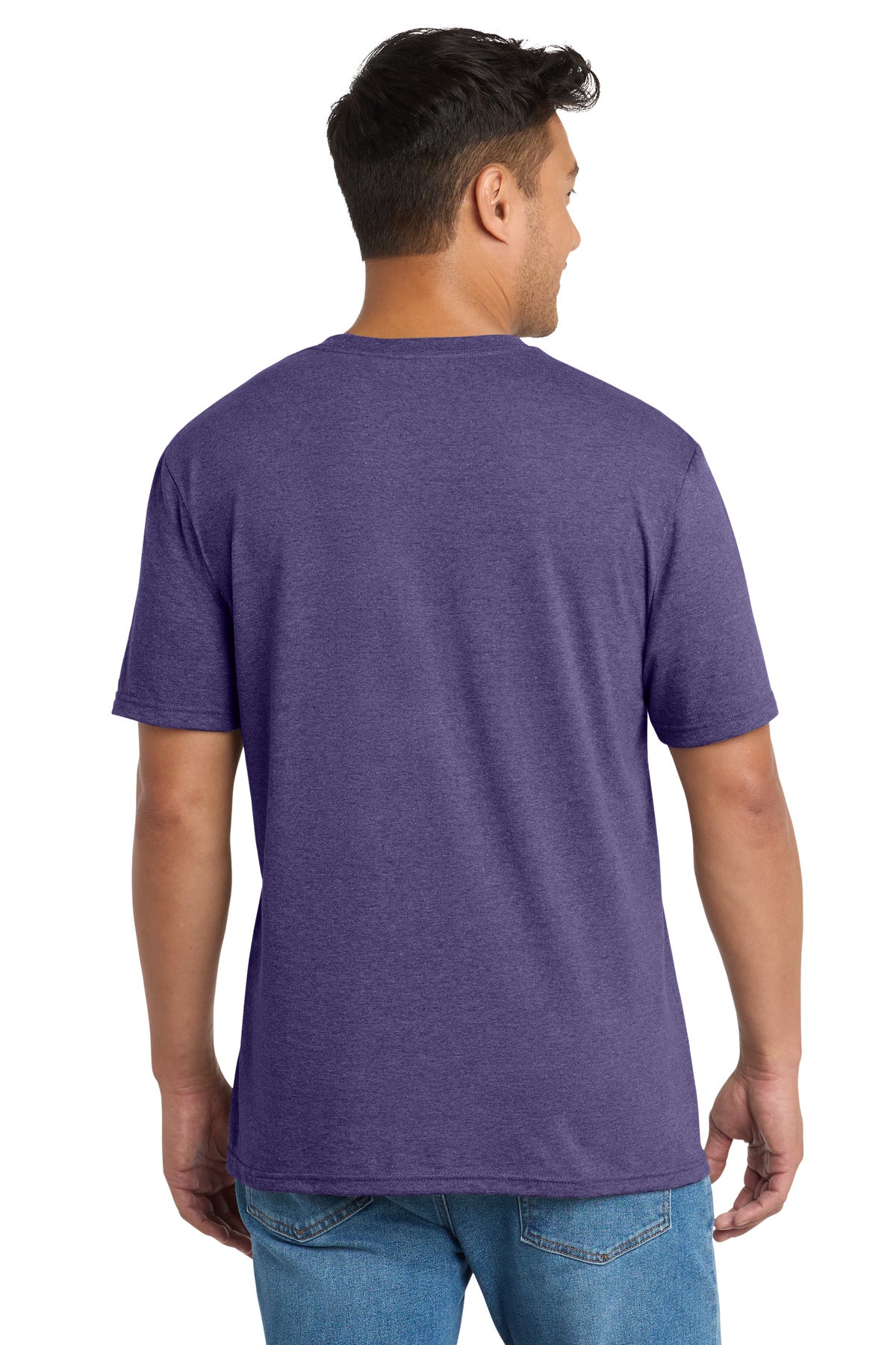 Port & Co Tri-Blend Tee. PC330 - Team Purple Heather - back