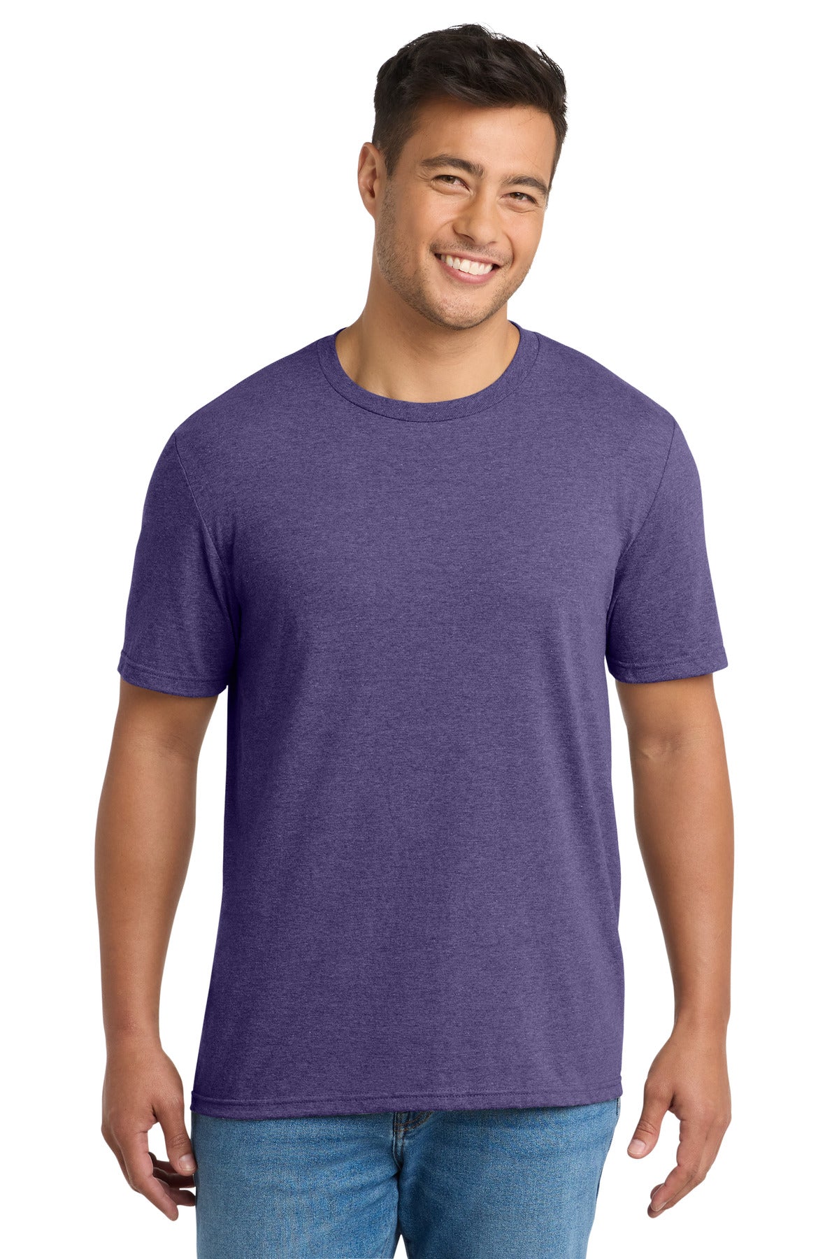 Port & Co Tri-Blend Tee. PC330 - Team Purple Heather - front