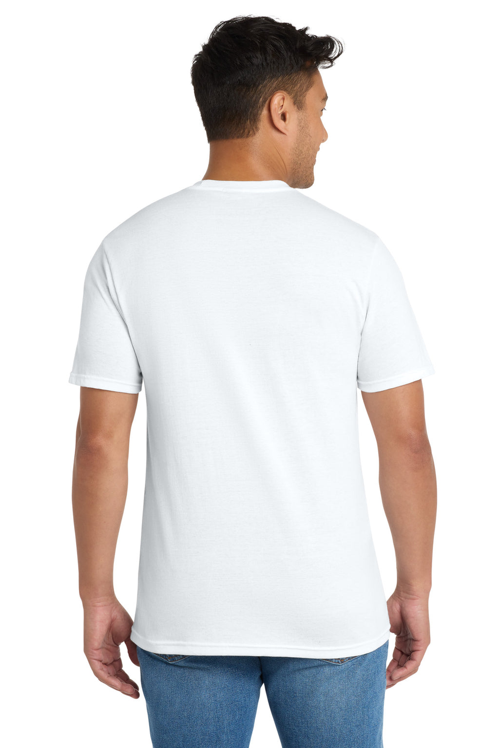 Port & Co Tri-Blend Tee. PC330 - White - back