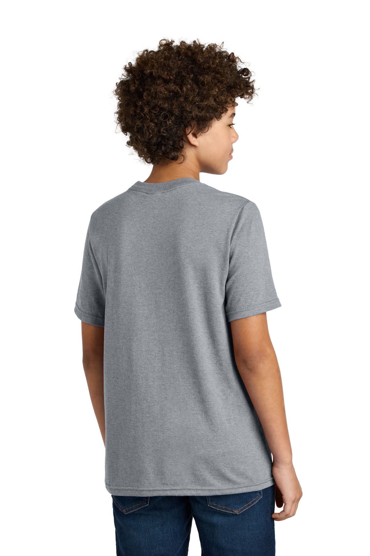 Port & Co Youth CVC Tee PC340Y - Athletic Heather - back