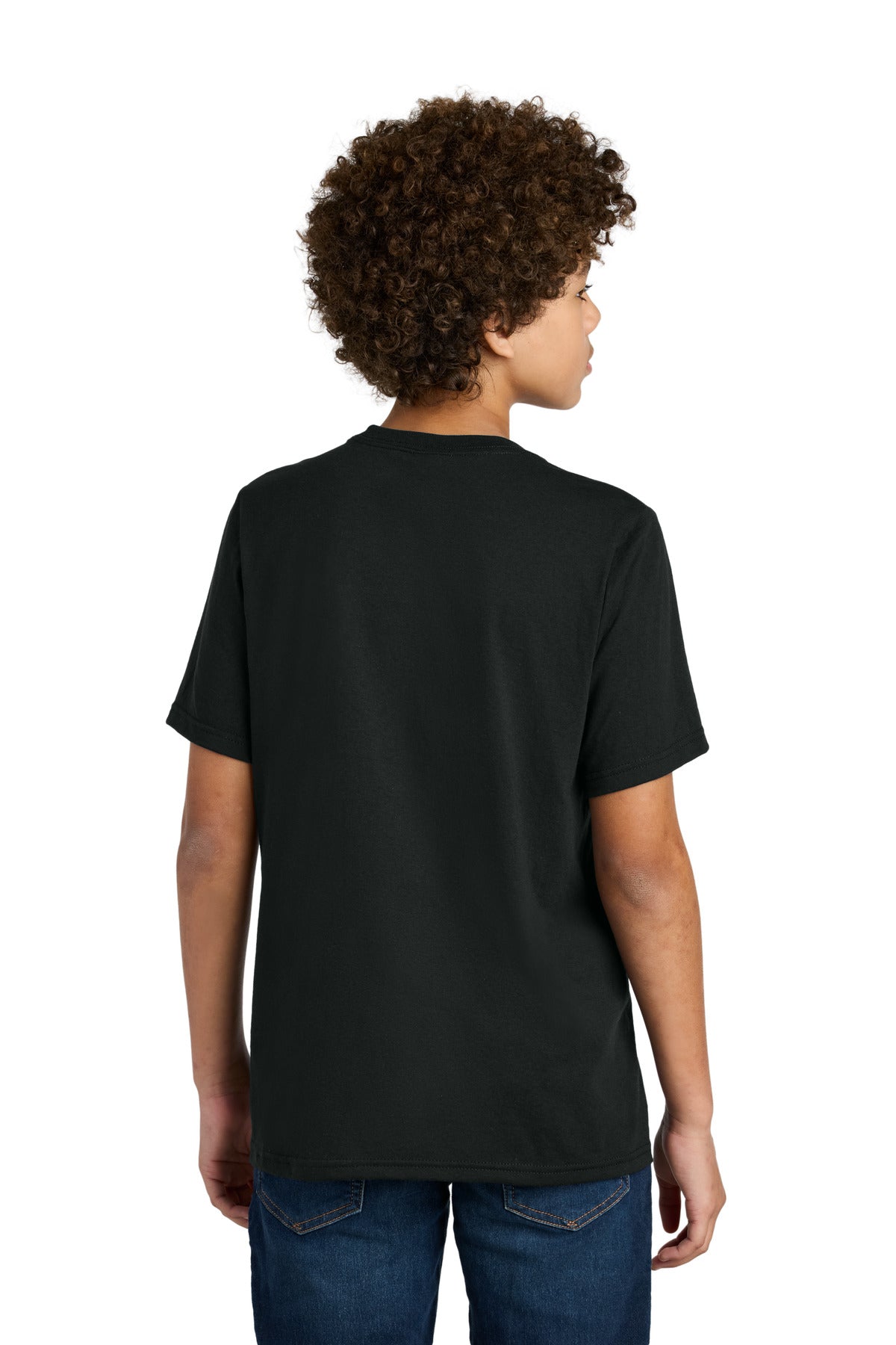 Port & Co Youth CVC Tee PC340Y - Black - back