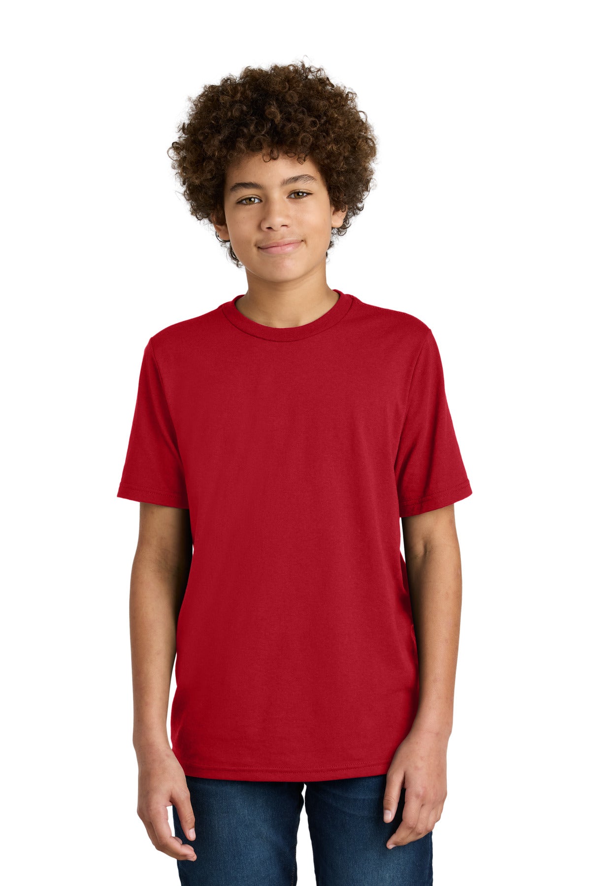 Port & Co Youth CVC Tee PC340Y - Red - front