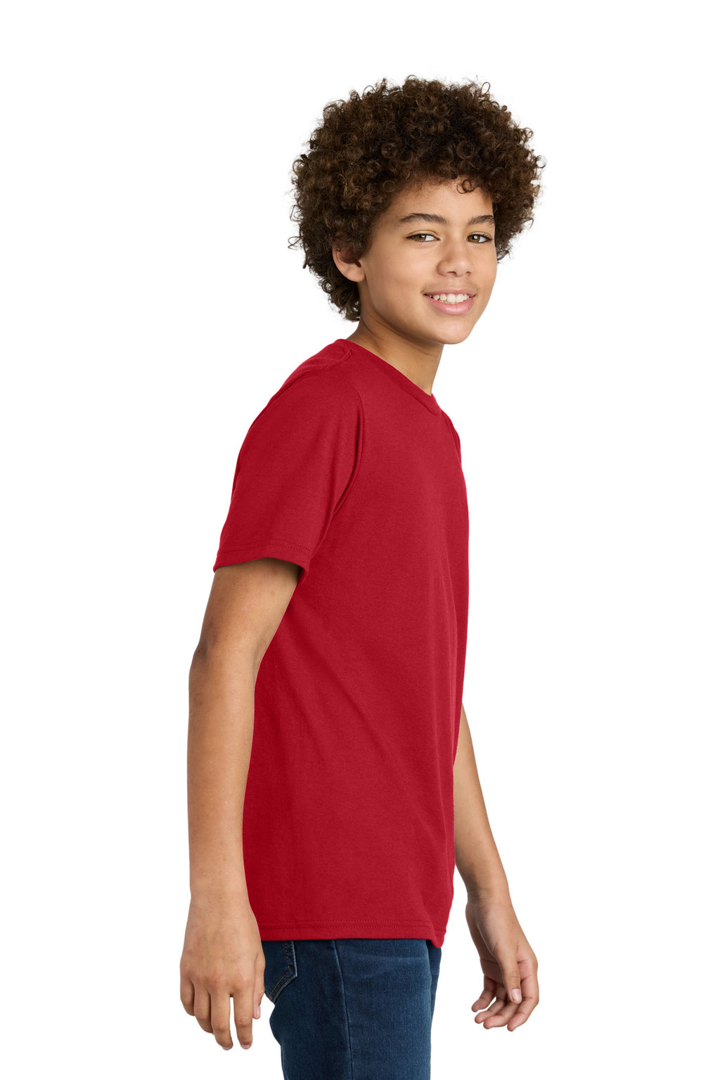 Port & Co Youth CVC Tee PC340Y - Red - side
