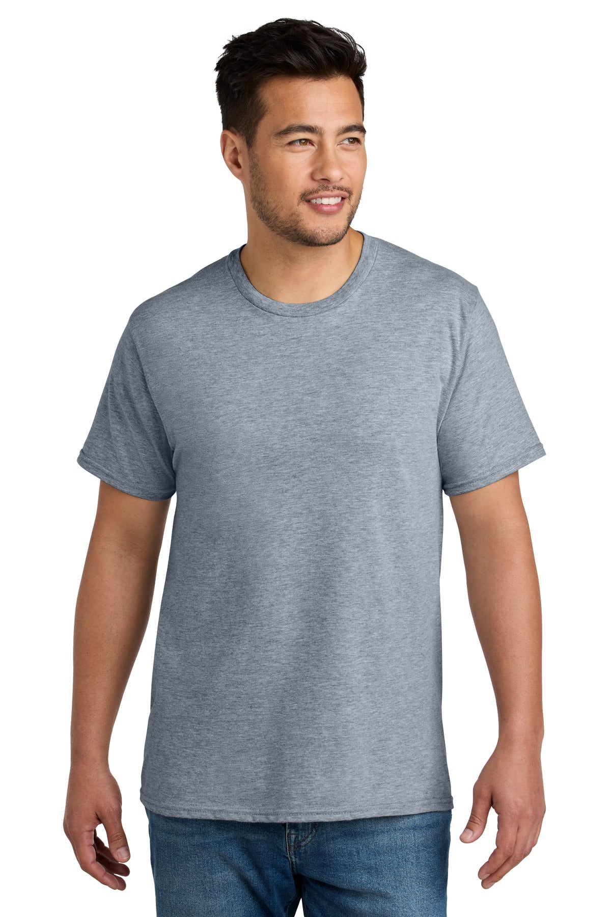 Port & Co CVC Tee PC340 - Athletic Heather - front