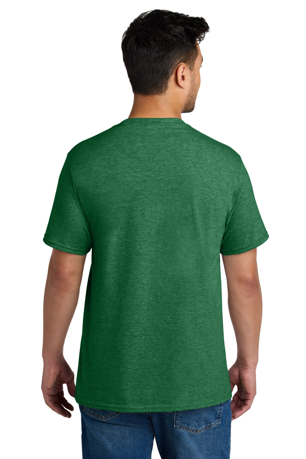 Port & Co CVC Tee PC340 - Athletic Kelly Green Heather - back