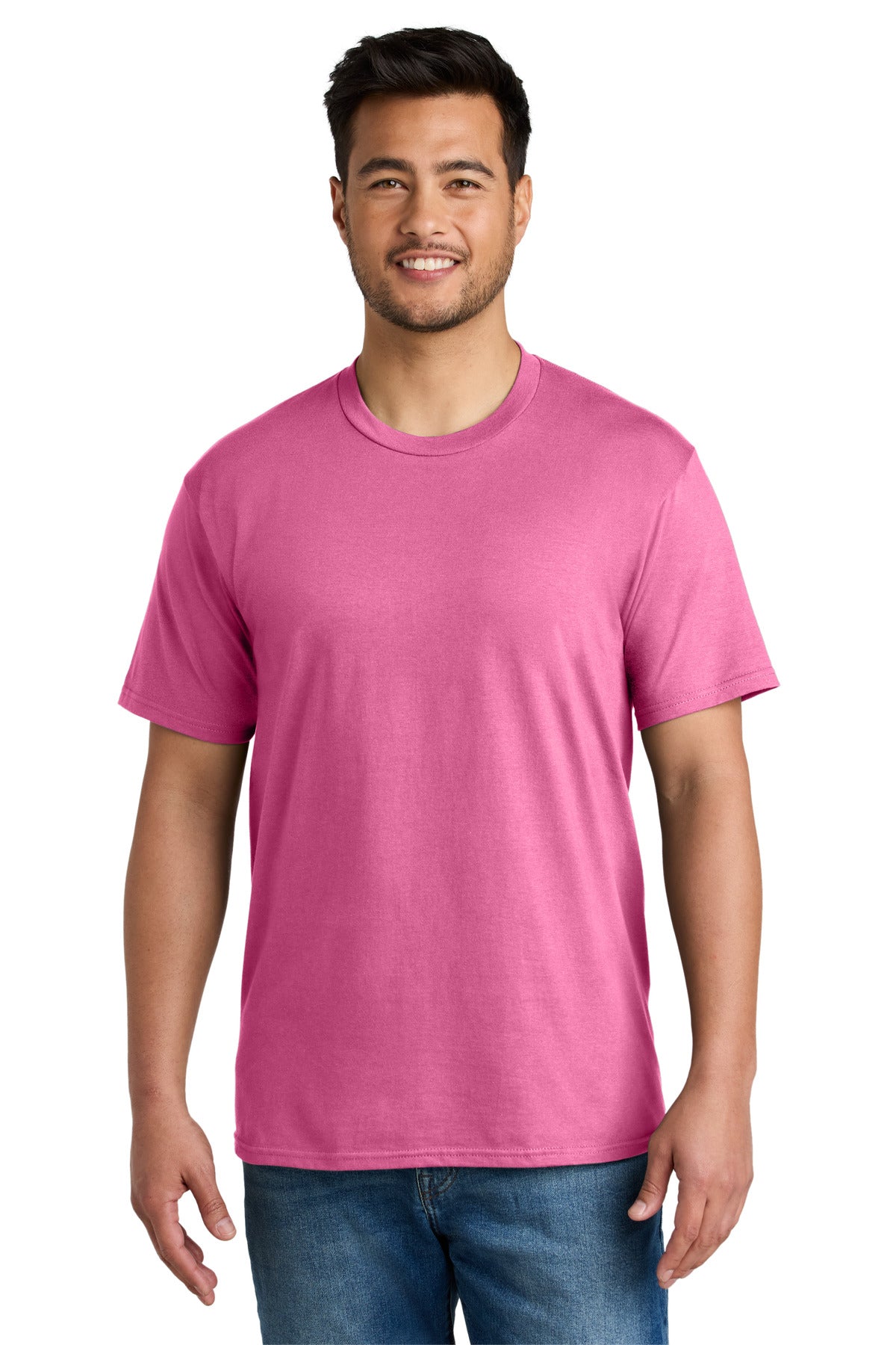 Port & Co CVC Tee PC340 - Awareness Pink - front