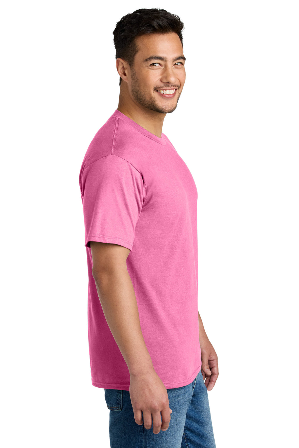 Port & Co CVC Tee PC340 - Awareness Pink - side