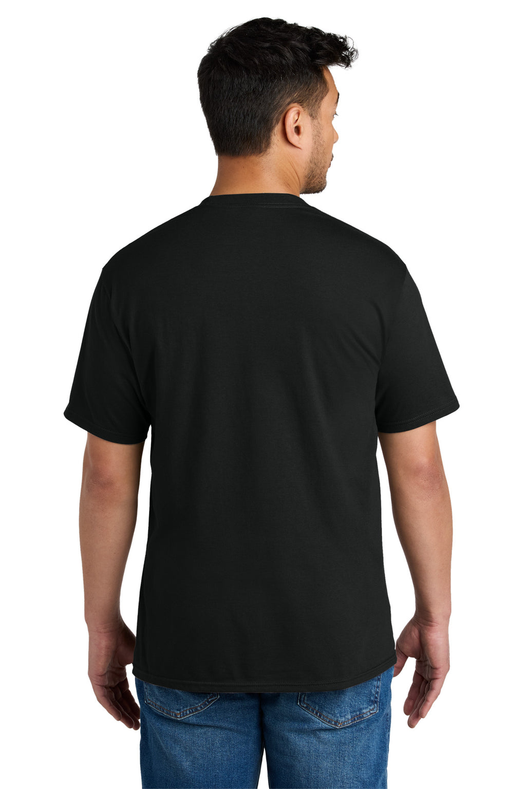 Port & Co CVC Tee PC340 - Black - back