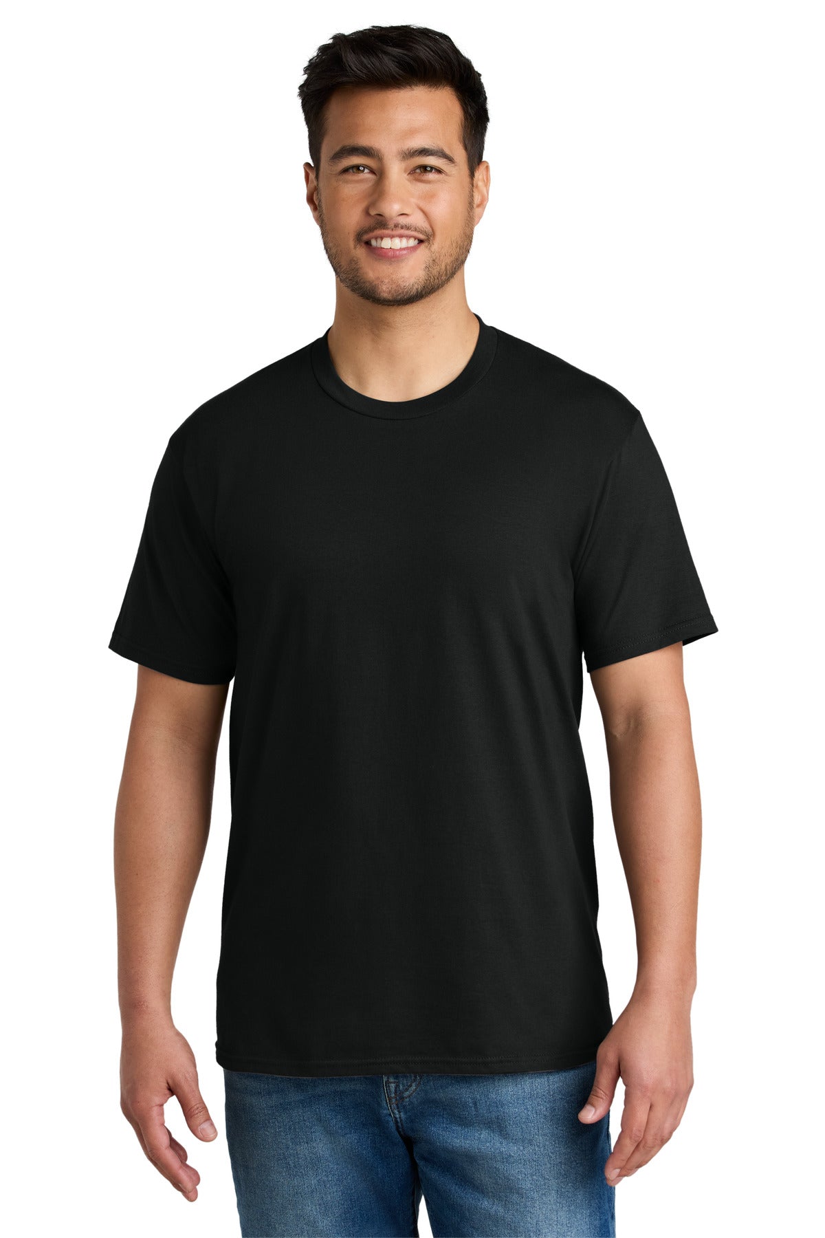 Port & Co CVC Tee PC340 - Black - front