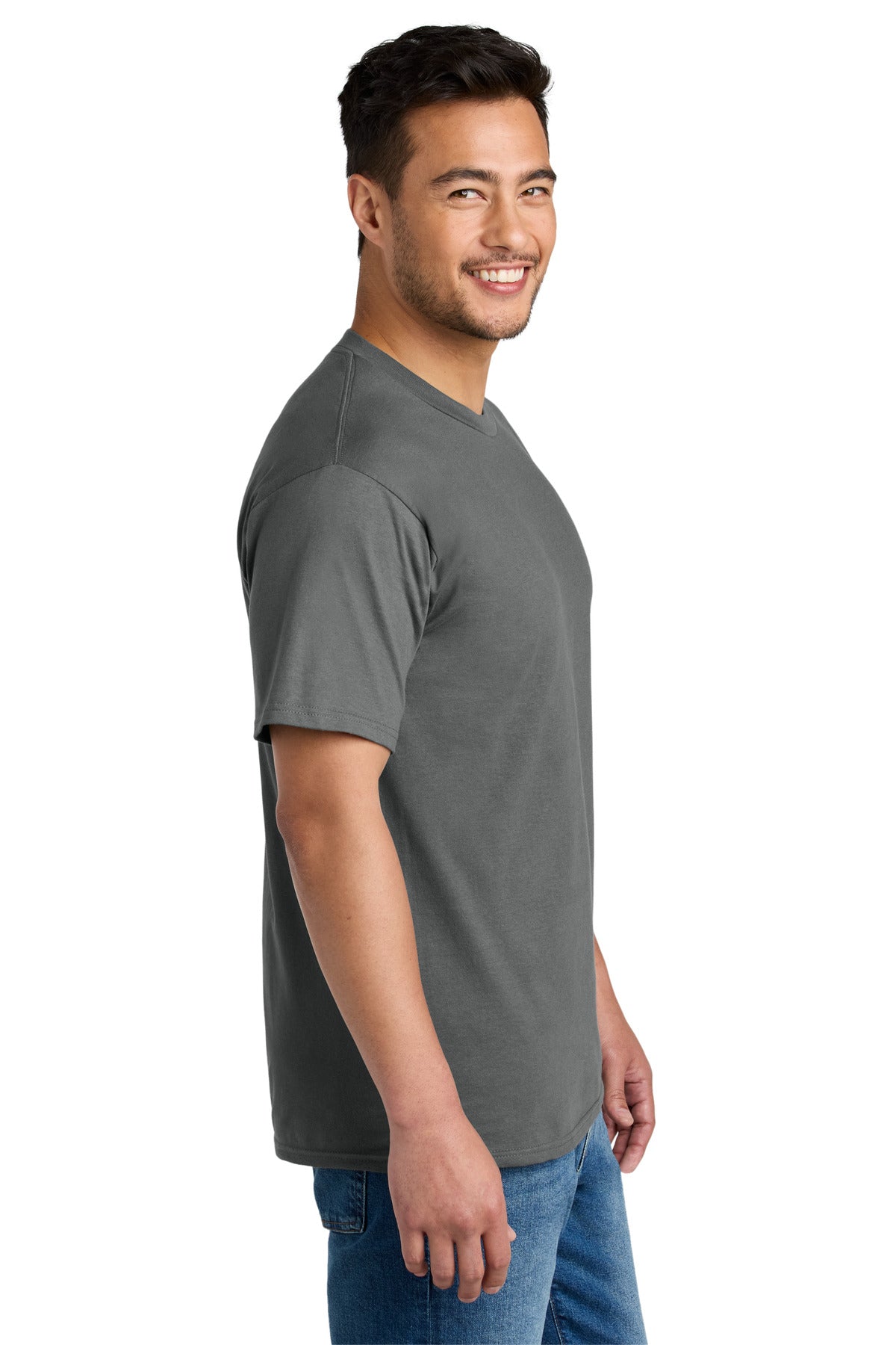 Port & Co CVC Tee PC340 - Charcoal - side
