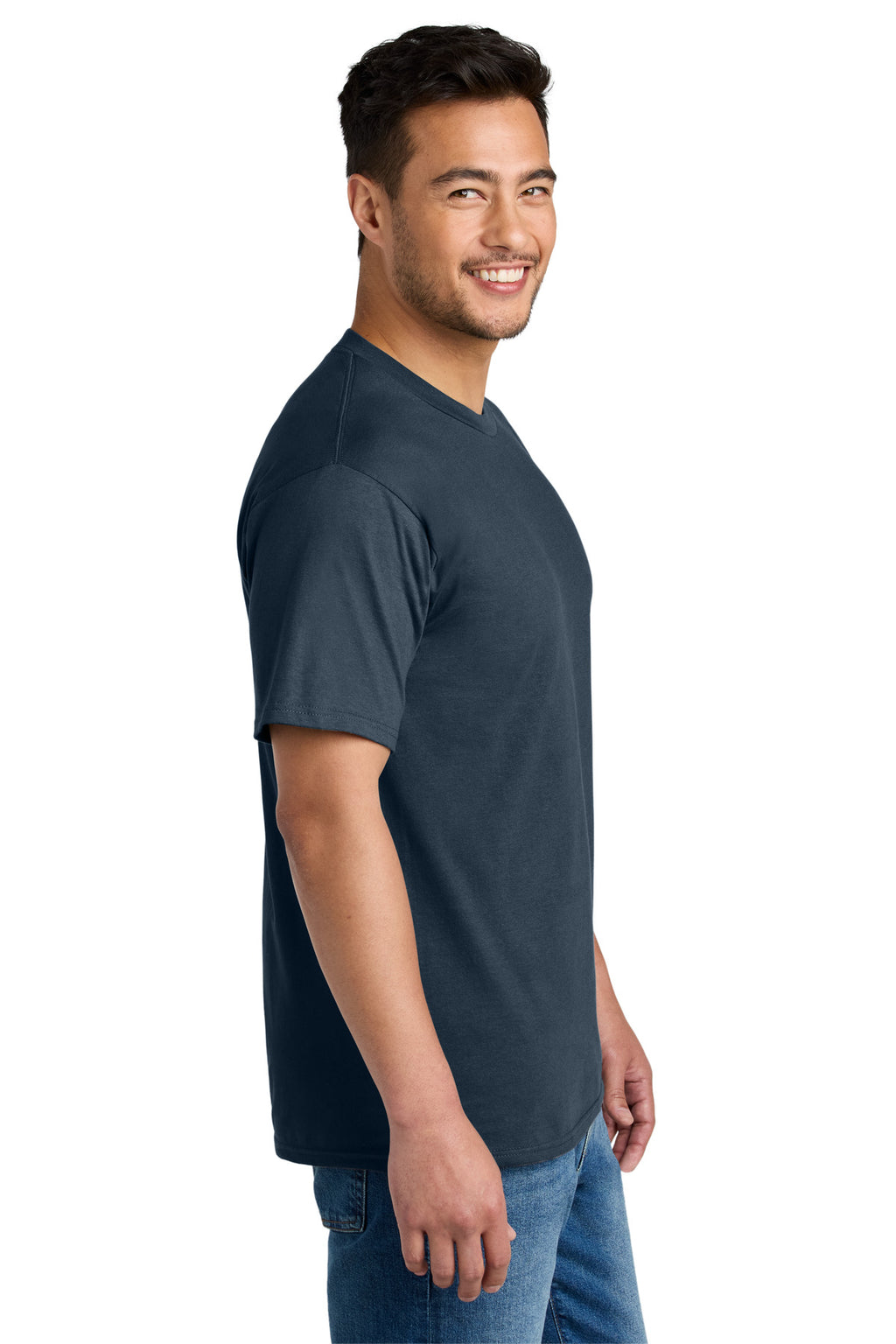 Port & Co CVC Tee PC340 - Deep Navy - side
