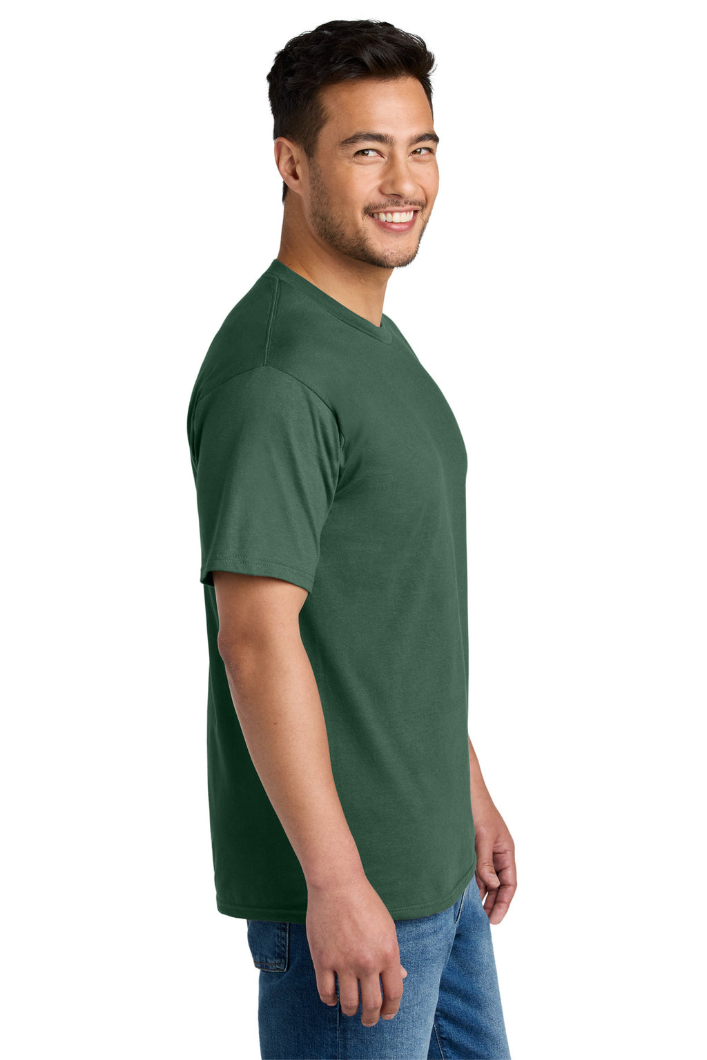 Port & Co CVC Tee PC340 - Forest Green - side