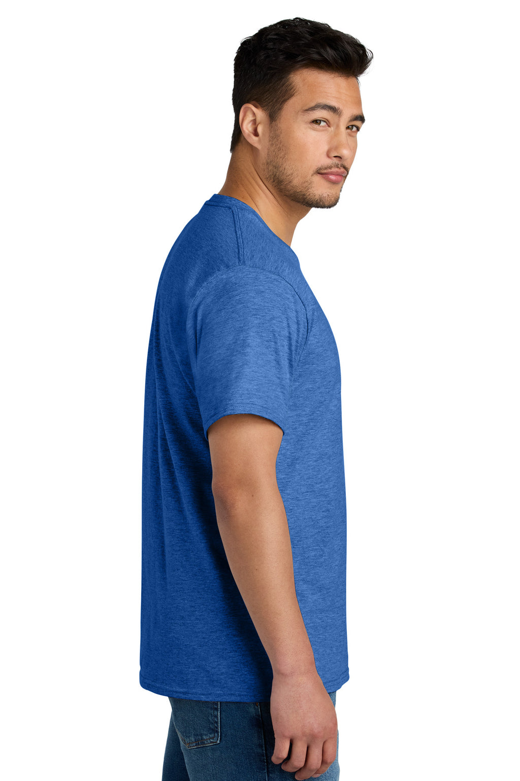 Port & Co CVC Tee PC340 - Heather Royal - side