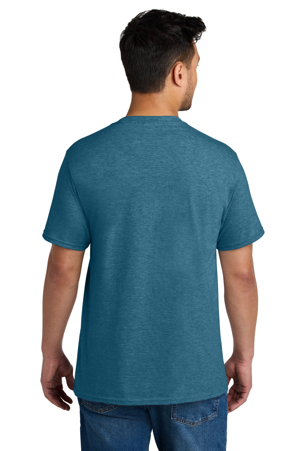 Port & Co CVC Tee PC340 - Mountain Blue Heather - back