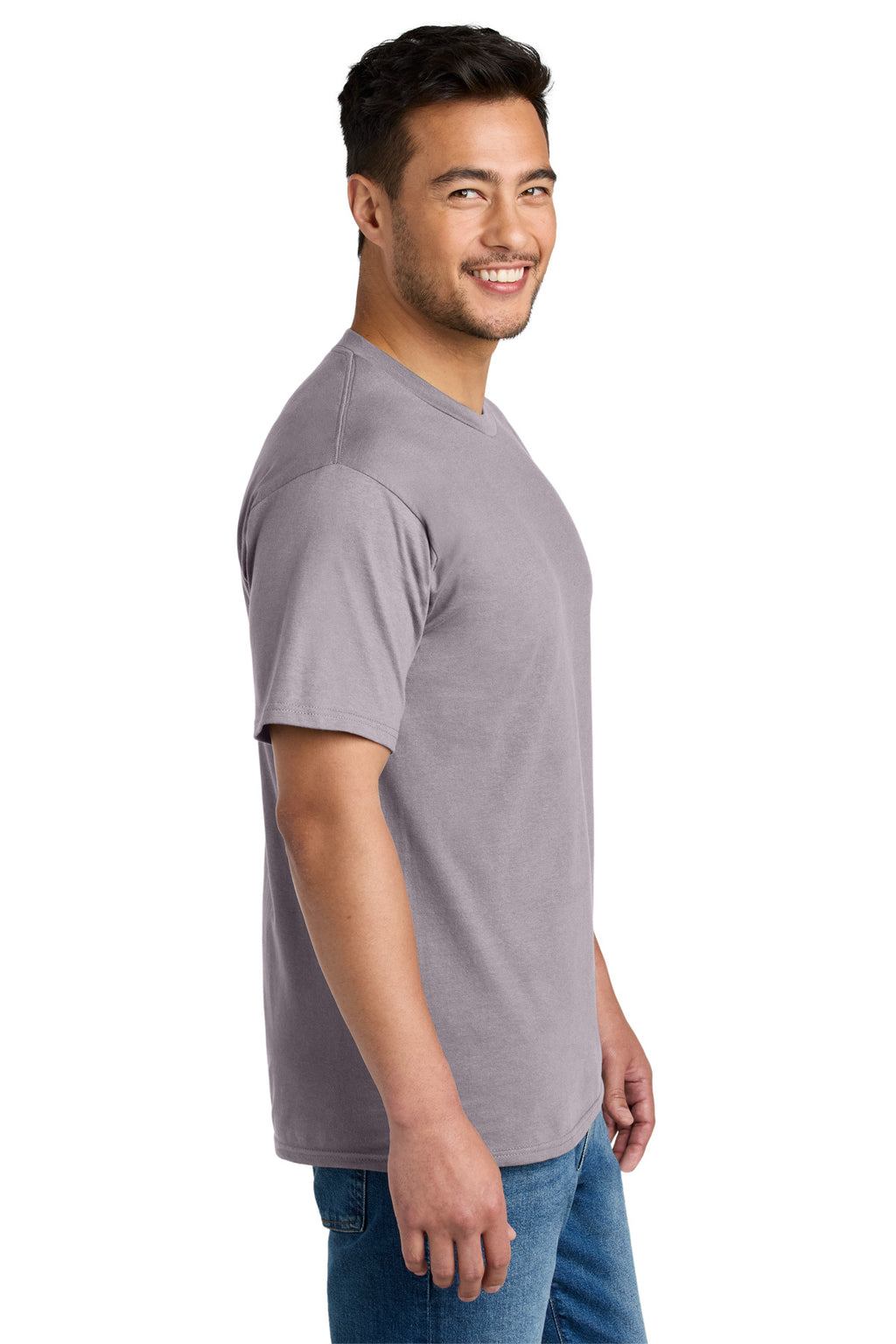 Port & Co CVC Tee PC340 - Smoky Amethyst - side