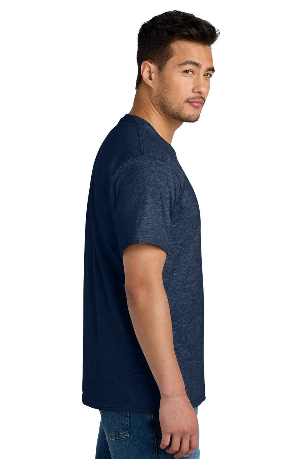 Port & Co CVC Tee PC340 - Team Navy Heather - side