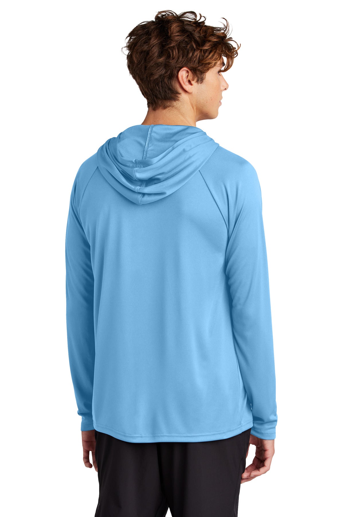 Port & Co Performance Pullover Hooded Tee PC380H - Carolina Blue - back