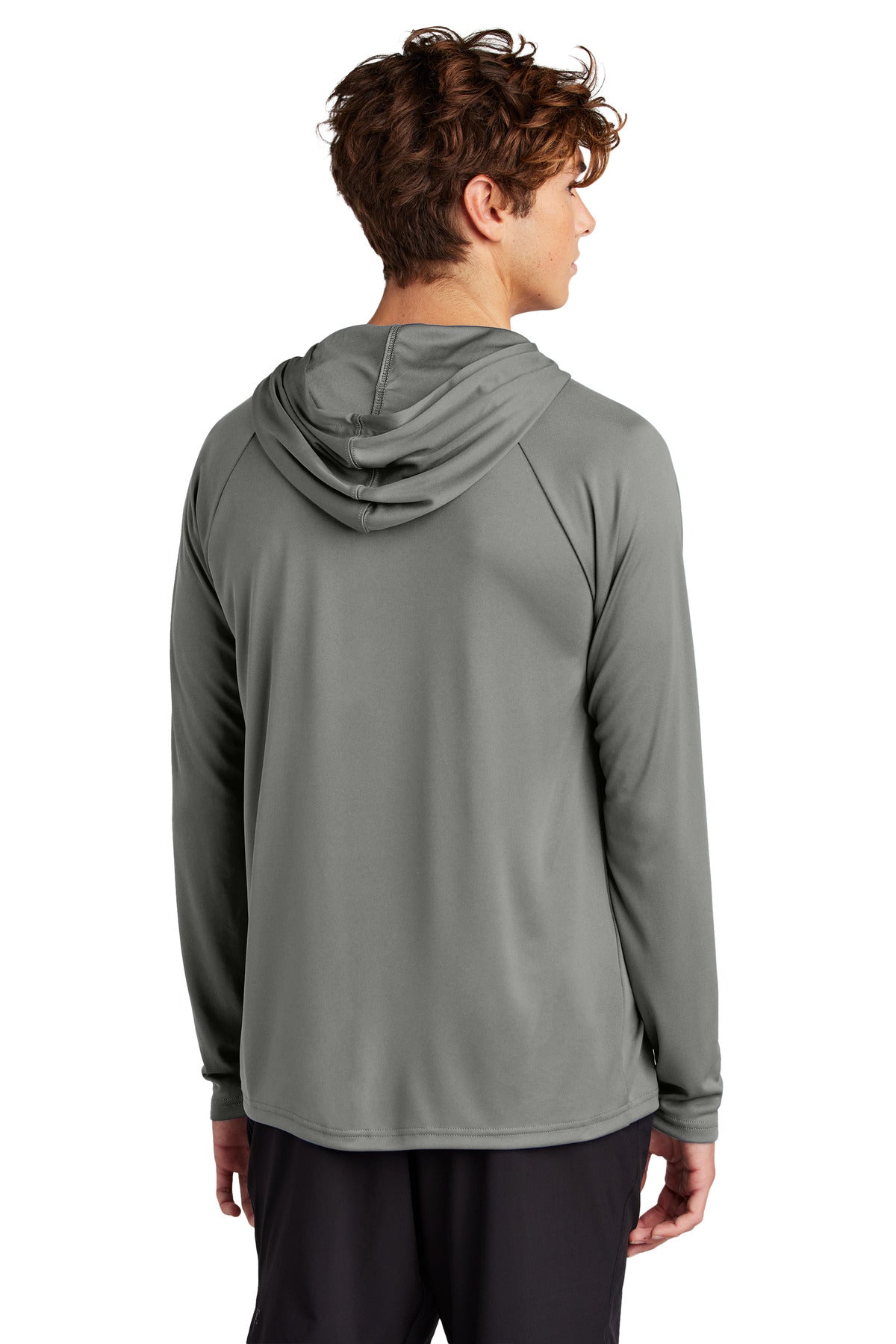 Port & Co Performance Pullover Hooded Tee PC380H - Charcoal - back
