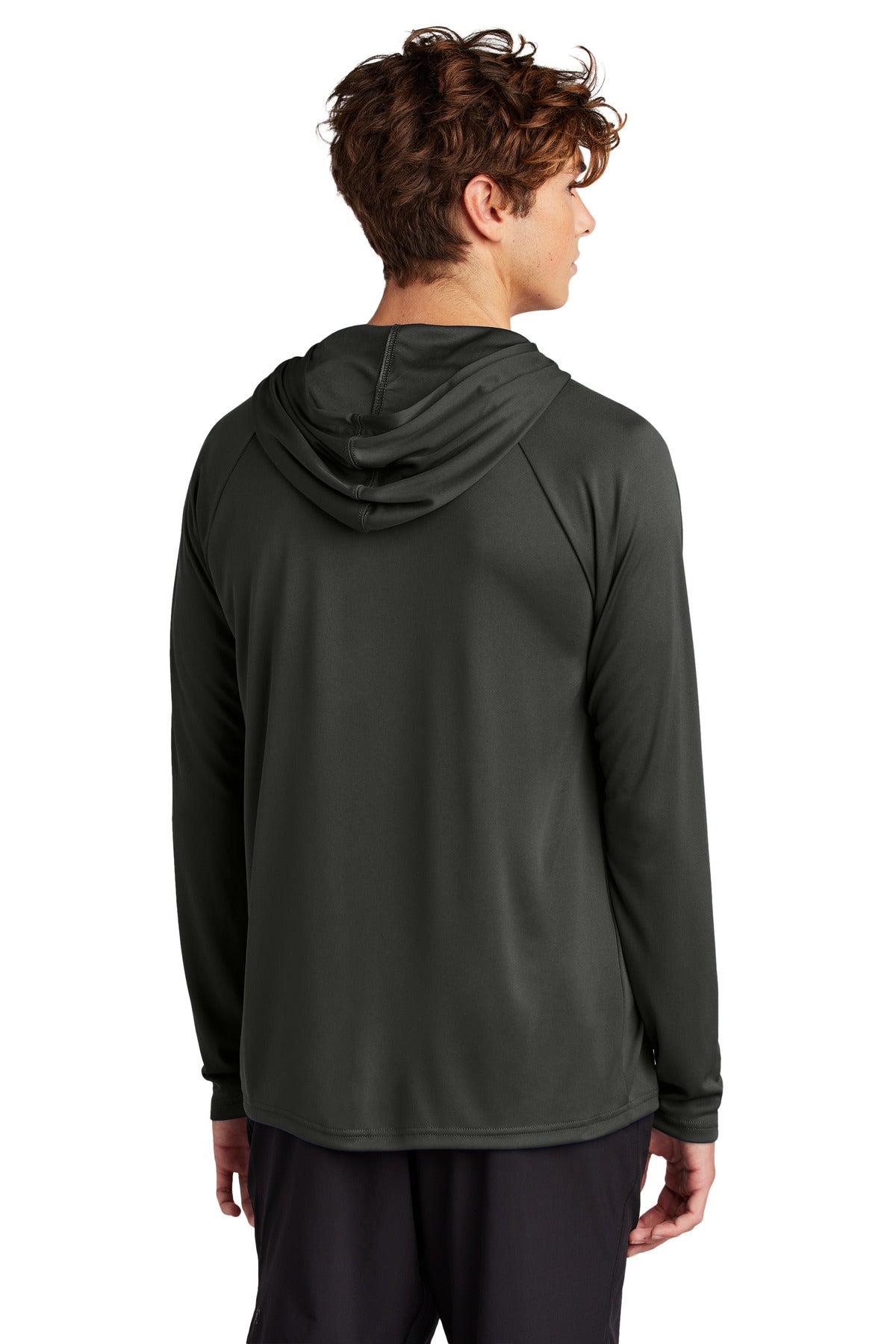 Port & Co Performance Pullover Hooded Tee PC380H - Jet Black - back
