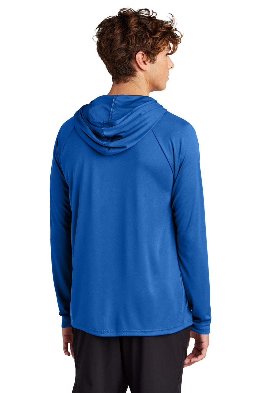 Port & Co Performance Pullover Hooded Tee PC380H - True Royal - back