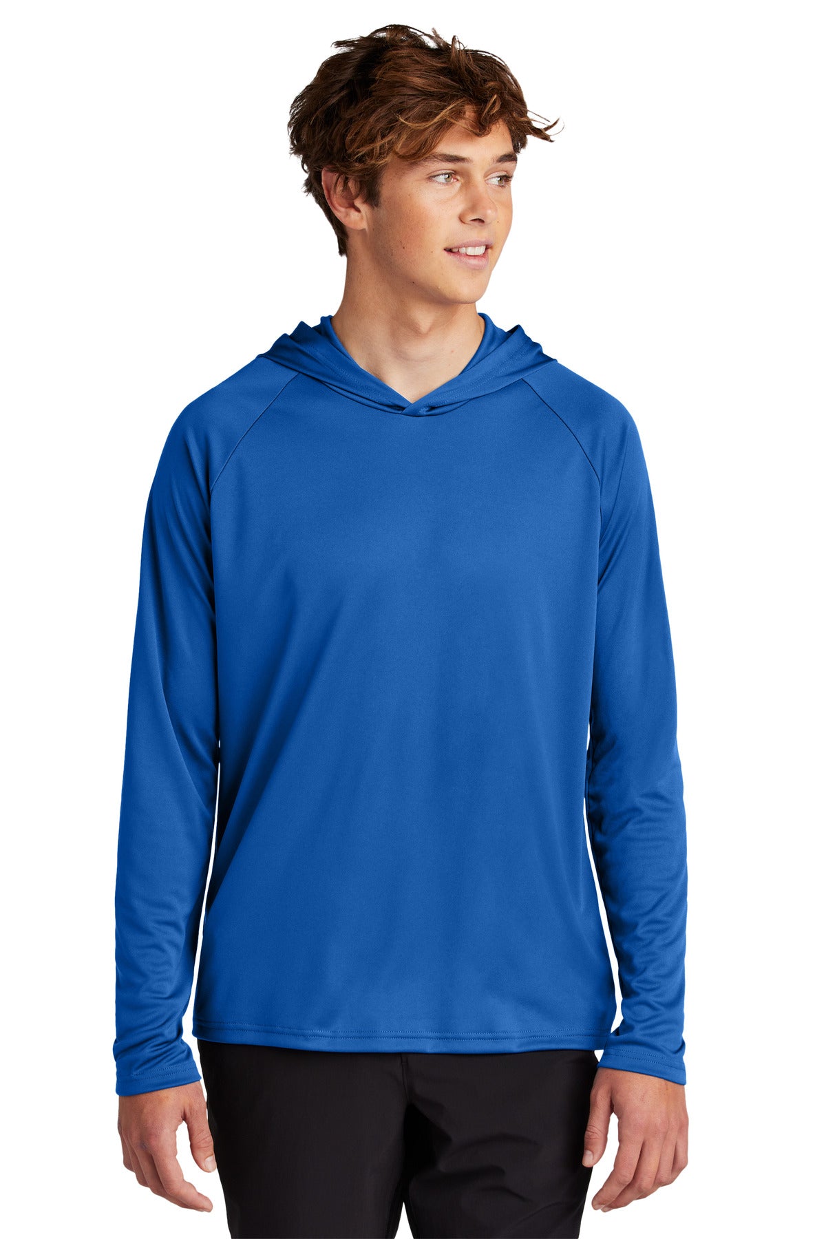 Port & Co Performance Pullover Hooded Tee PC380H - True Royal - front