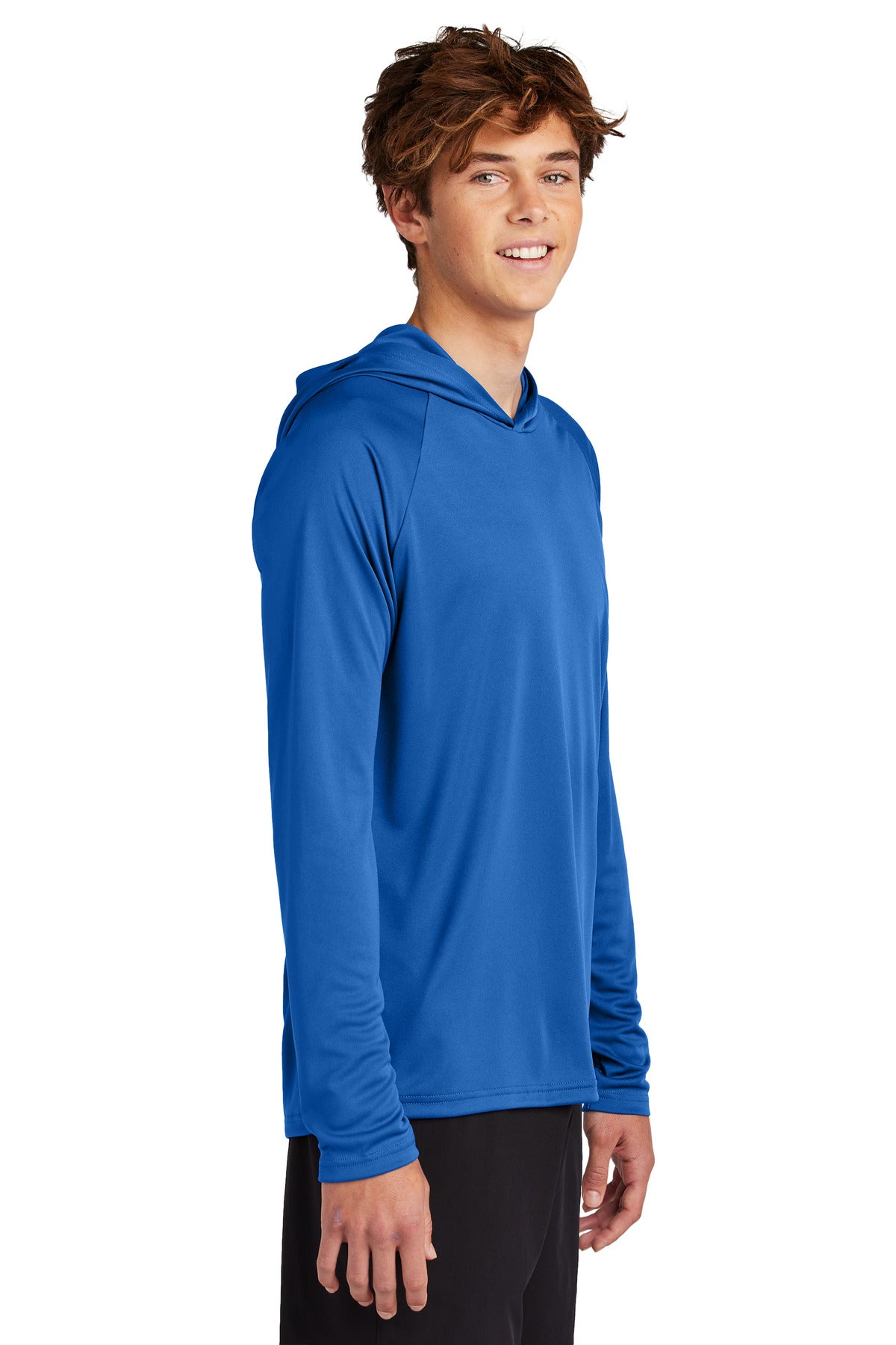 Port & Co Performance Pullover Hooded Tee PC380H - True Royal - side