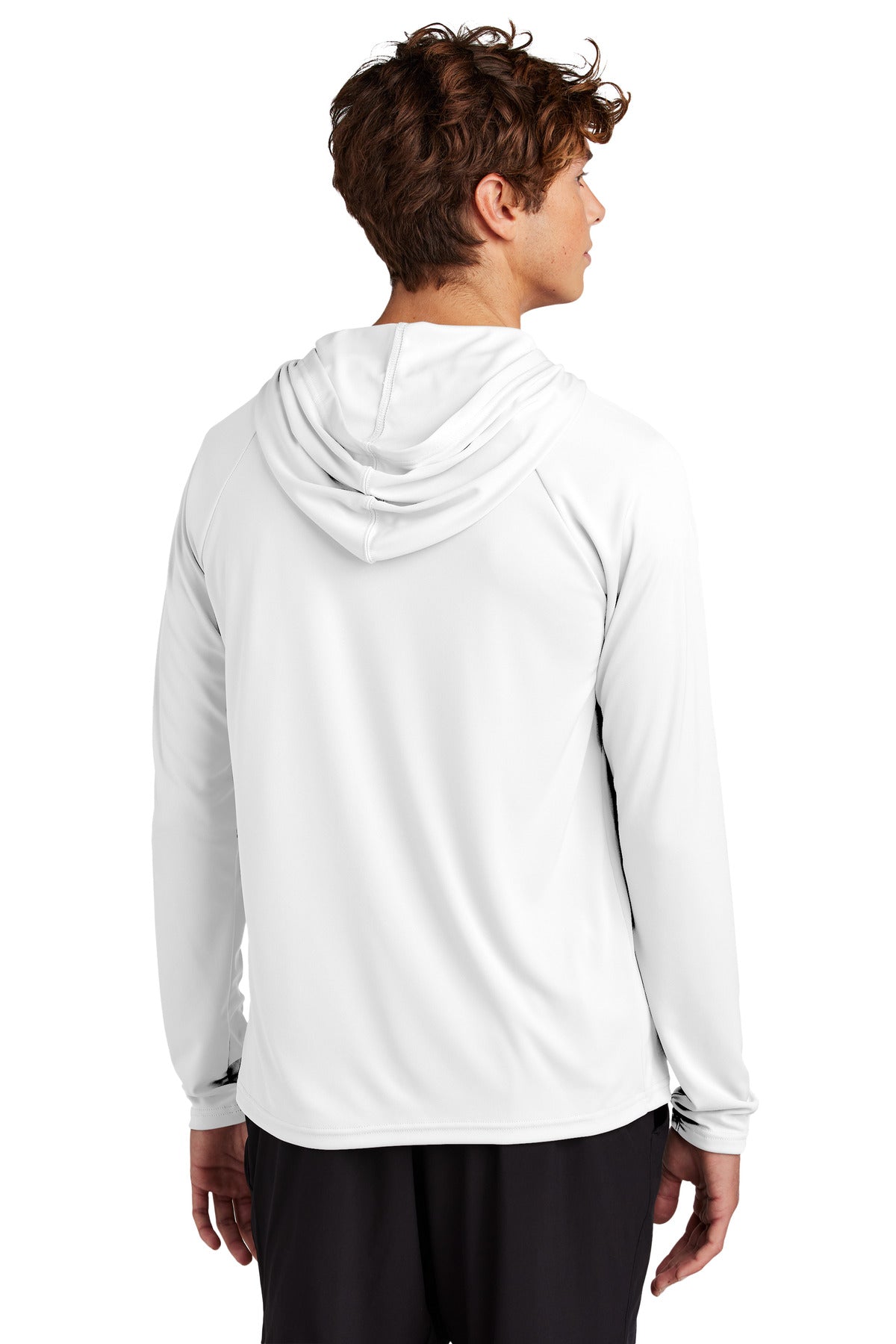 Port & Co Performance Pullover Hooded Tee PC380H - White - back